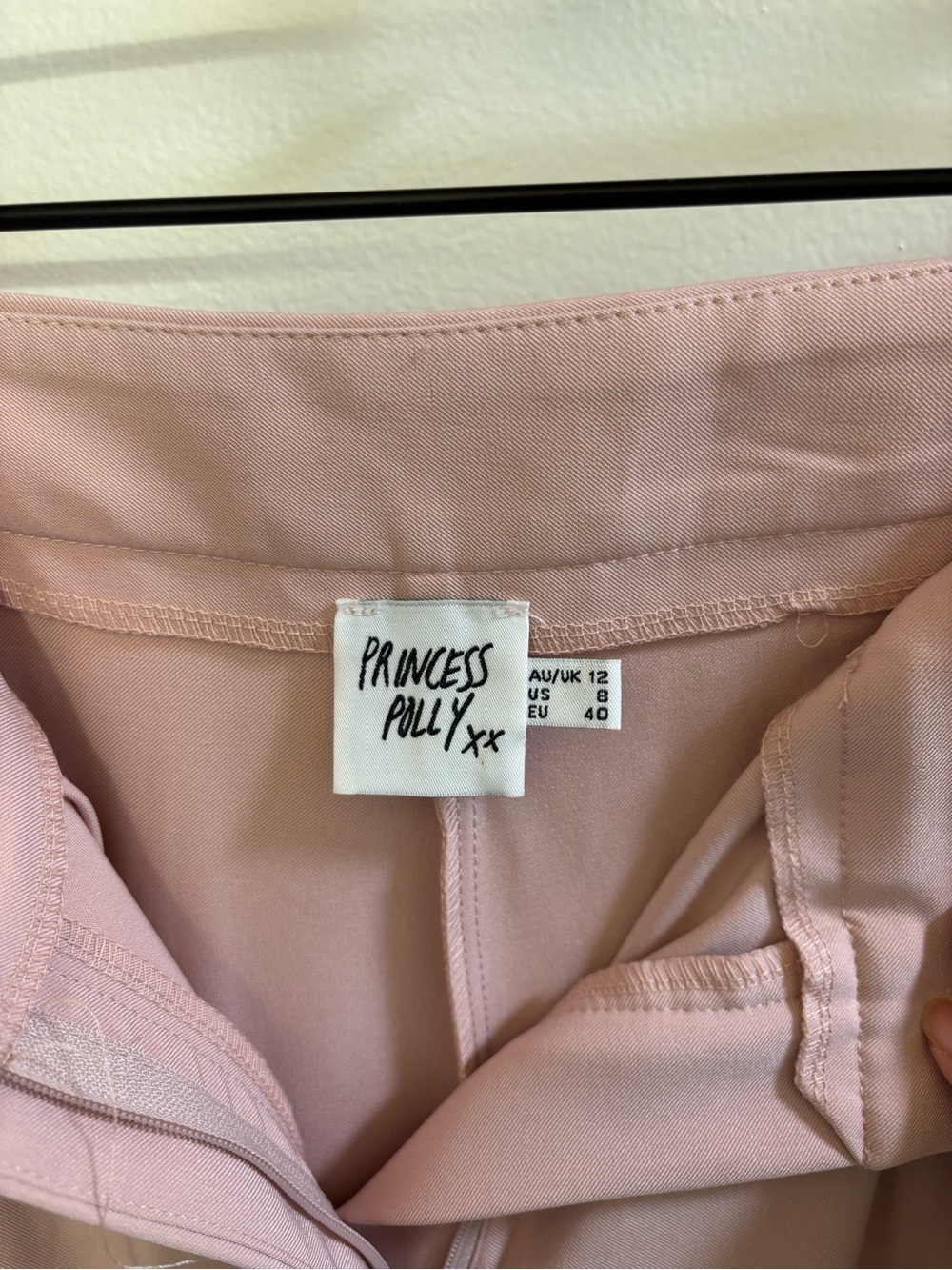 Princess Polly Blush Pink Wide-Leg Trousers - Picture 5 of 6